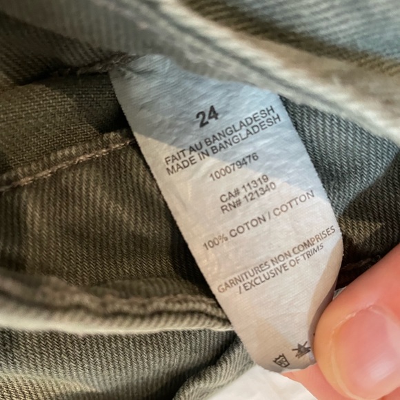 Dynamite Mom Jeans Green Size 24 - Picture 3 of 4